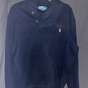 Ralph Lauren Navy Blue Pullover with Logo